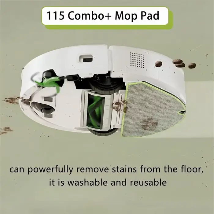ABBZ - Pour aspirateur Irobot 115 Combo / 115 Combo+, 1 brosse principale, 4 brosses latérales, 4 filtres, 6 sacs à poussière, 2
