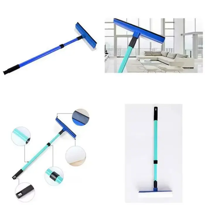 Nettoyeur de vitres télescopique 2 en 1