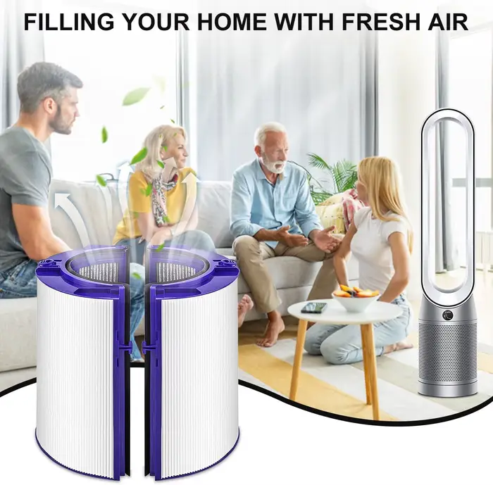 Purificateur d'air HEPA et filtre à charbon pour Dyson