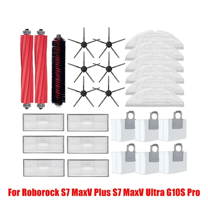 Accessoires d'aspirateur robot pour Roborock, brosse latérale principale, filtre Hepa de vadrouille, S7 MaxV Plus, S7 MaxV Ultra G10S Pro, S7 Pro Ultra G10S Pro