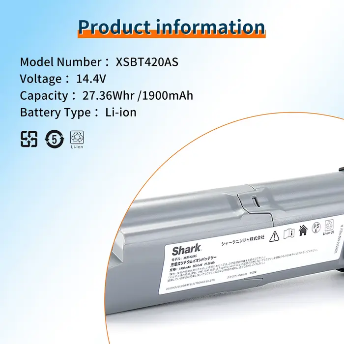 XSBT420AS-Batterie pour aspirateur sans fil Shlavabo