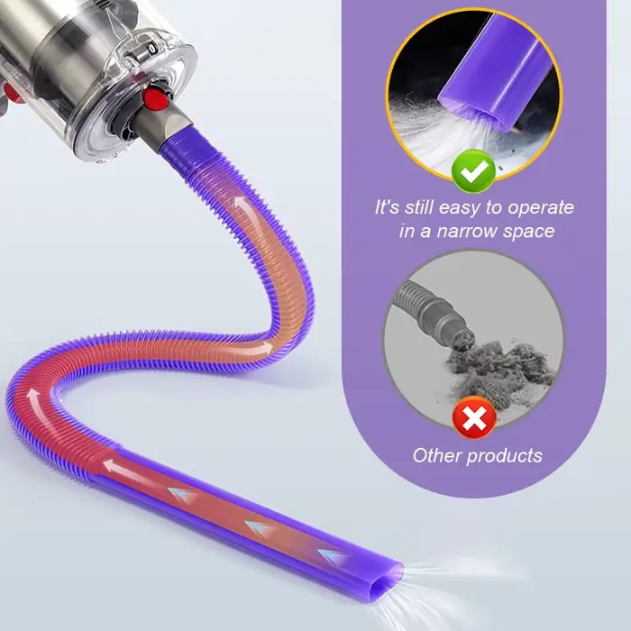 Tuyau d'accessoires pour aspirateur anti-peluches pour évent de sèche-linge