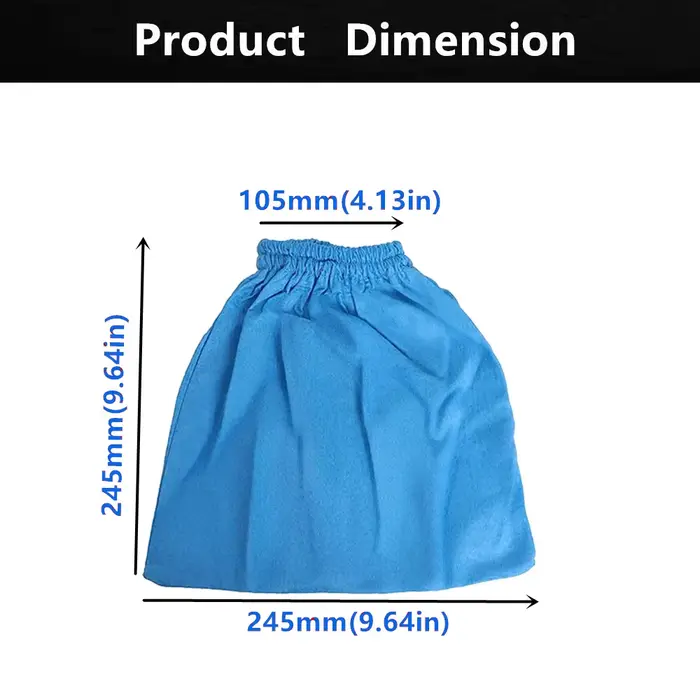 Sac filtrant textile compatible avec Einhell backing/Dry TC-VC 1820