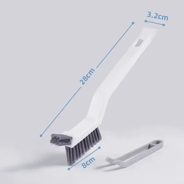 Brosse de nettoyage efficace pour coins et espaces – Brosse de nettoyage polyvalente 2 en 1 pour car
