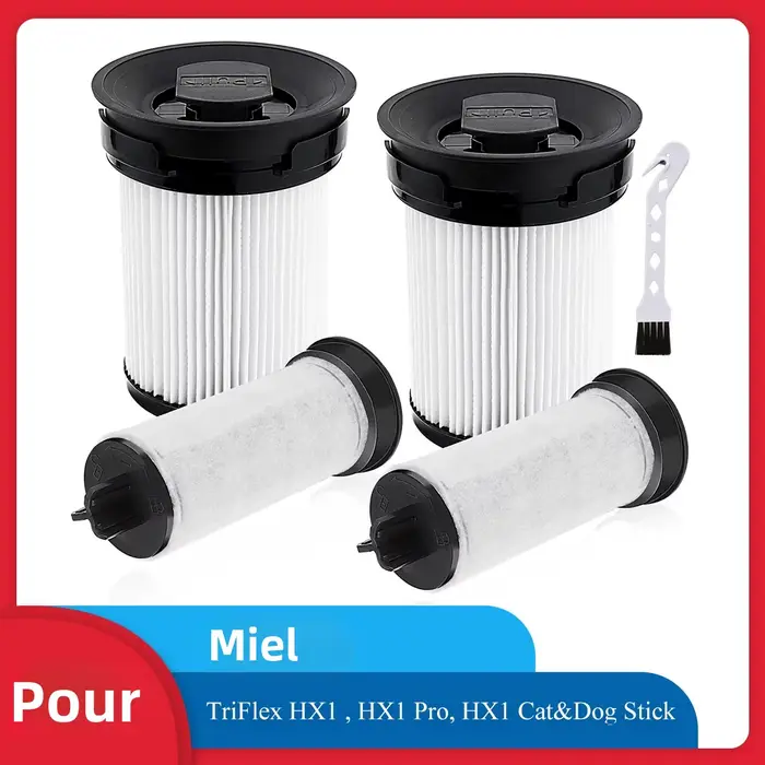 Pièces de rechange de filtre d'aspirateur pour aspirateur Miele TriFlex HX1 FSF
