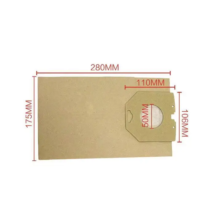 Sac en papier pour accessoires d'aspirateur