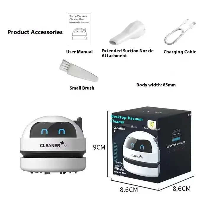 HOMEFISH aspirateur bureau Mini nettoyeur rechargeable copeaux en caoutchouc nettoyeur de clavier ex