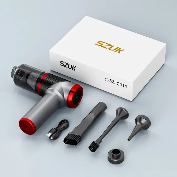 SZUK-Aspirateur de voiture portable sans fil, mini nettoyeur, souffleur, aspiration de bain, détermi
