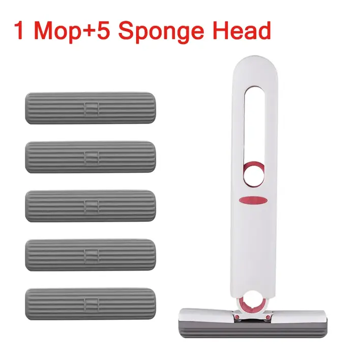 Mini vadrouille Portable pliable, nettoyage ménager, lavage mains libres pour le nettoyage du sol, des fenêtres de bureau, des outils de nettoyage de voiture