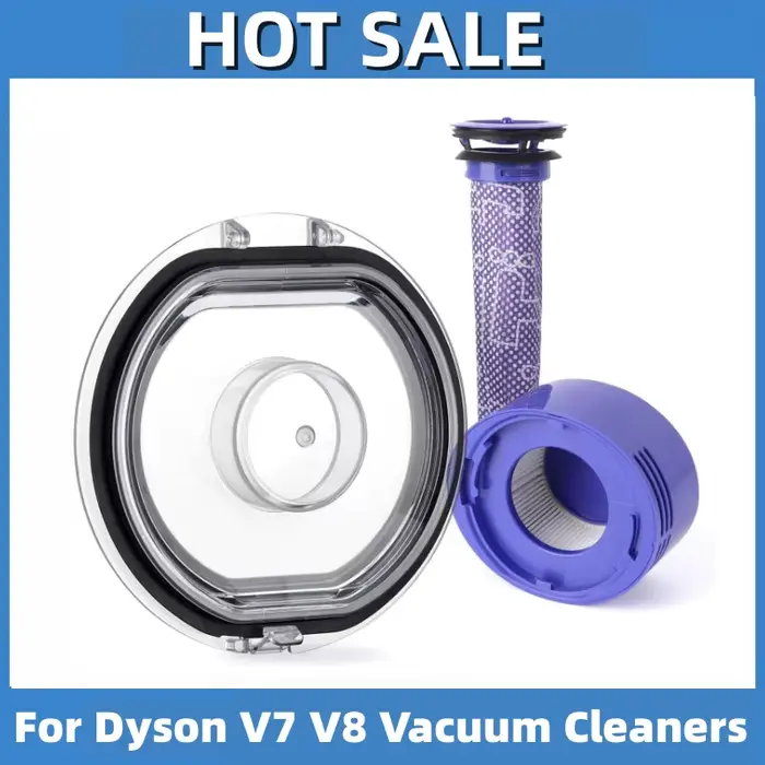 Pré-filtre et post-filtre de remplacement pour aspirateurs Dyson V7 V8