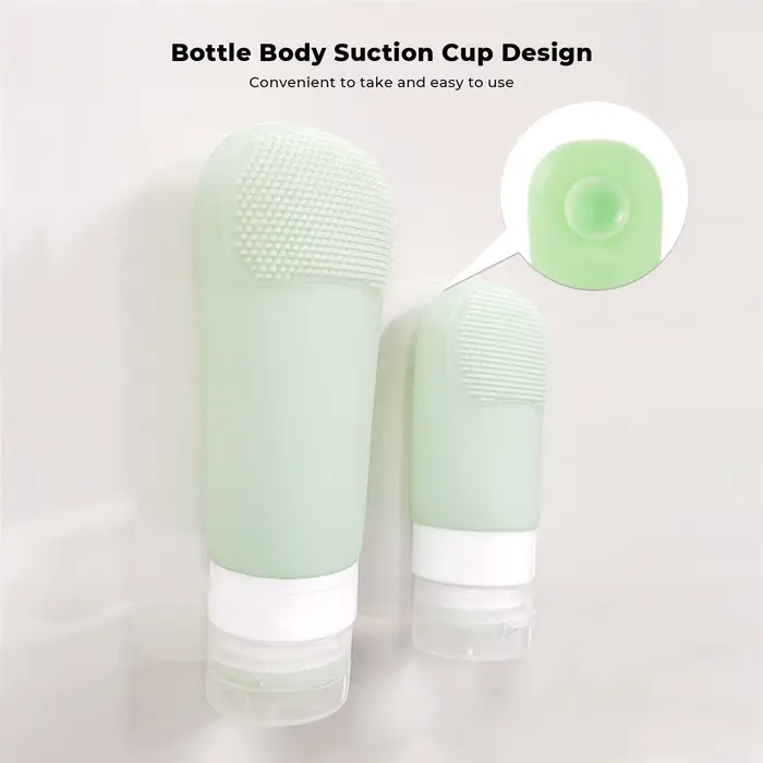 Bouteilles distributrices à ventouse en Silicone (60ml)