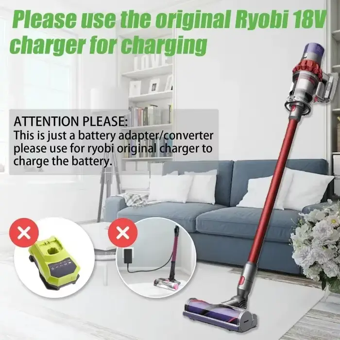 Adaptateur de batterie RYO18V10 pour batteries RYOBI 18V ONE+