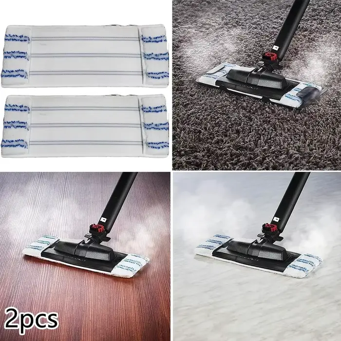 2 chiffons de vadrouille pour kit/brosse Vaporflexi/Pro/classique/Eco Pro 3.0/Eco Pro 3000