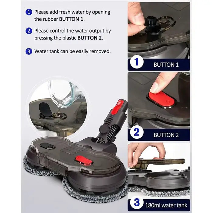 Tête de nettoyage électrique à sec et humide DT56 pour aspirateur Dyson V15 V8 V7 V10 V11