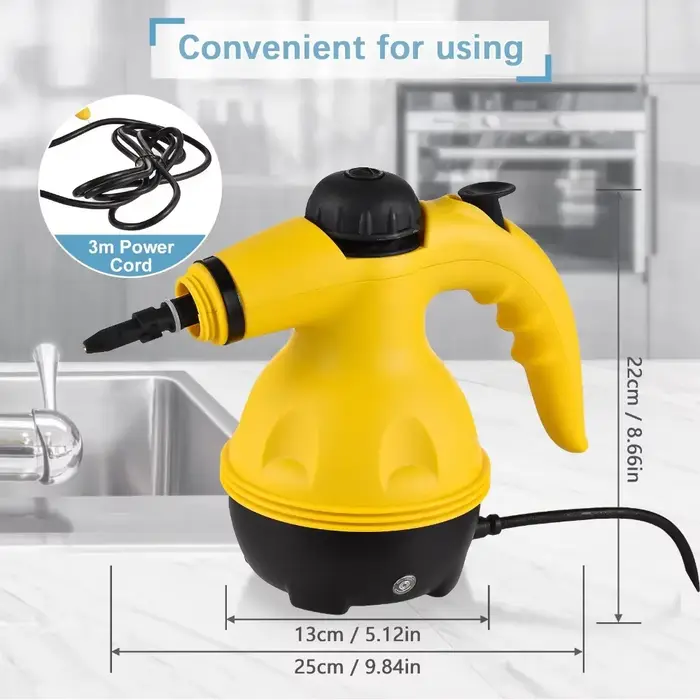 Nettoyeur à vapeur portatif de température de 1000W pour le nettoyage de la hotte de cuisine salle de bains à la maison