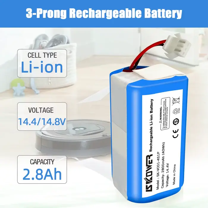 SKOWER rvbat850 batterie Robot Shark Ion R75 RV761 RV850C RV1000S RV700 RV720_N RV750 RV755 RV1100VL RV101AE aspirateur