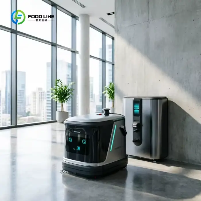 Robot de nettoyage commercial, robot laveur de sols robuste avec conception autopropulsée pour entre