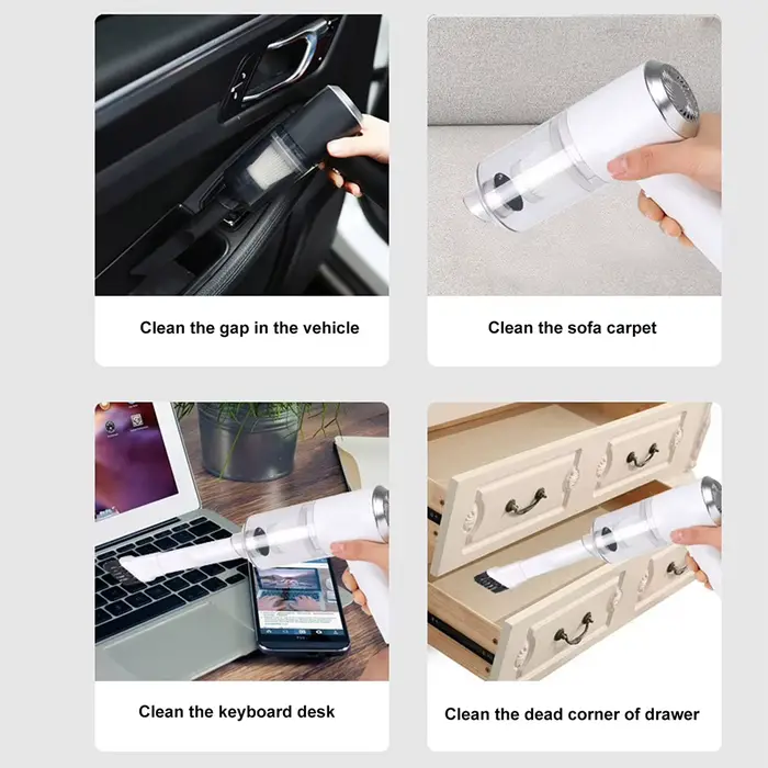 Mini aspirateur de voiture sans fil personnalisable
