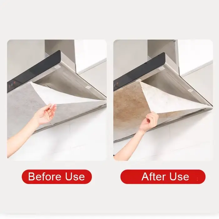 Papier filtre jetable Non tissé pour hotte de cuisine
