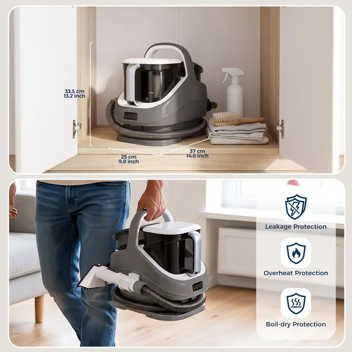 Nettoyeur de tapis et de tissus d'ameublement 1300W