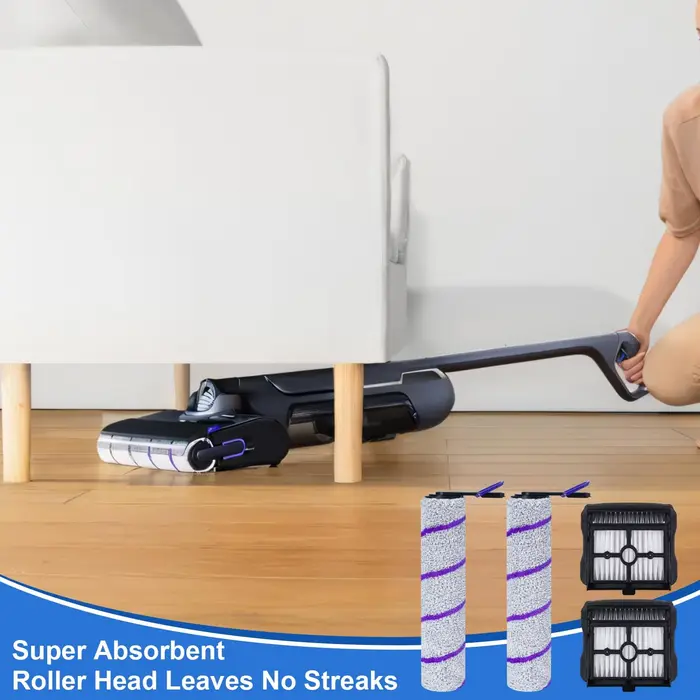 Brosse rotative et filtre HEPA compatibles avec les aspirateurs sans fil Rowenta X-Clean 10 et NARWAL S20 Pro - Pièces de rechange