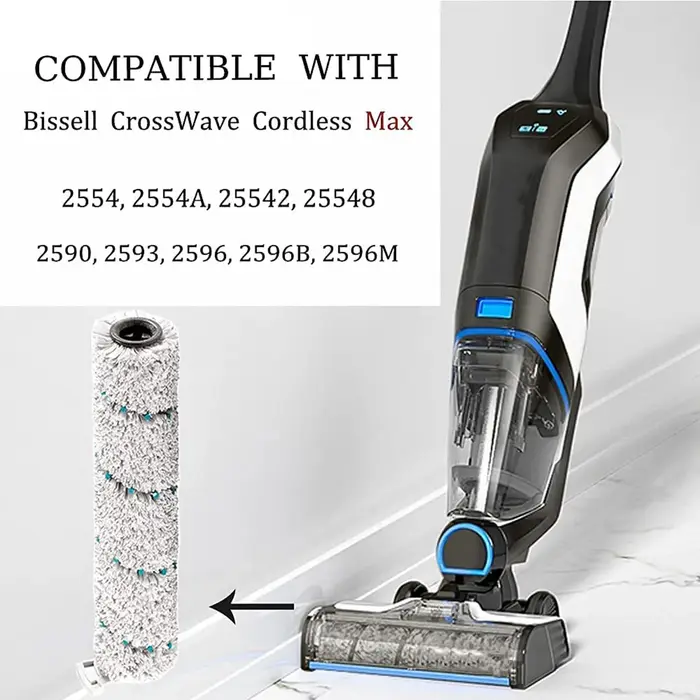 ABKJ-Pour aspirateur sans fil Bissell Crosswave Max 2554 2590 2593, rouleaux de brosse multi-surface