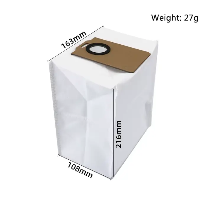 Sac à poussière pour aspirateur Robot de balayage MONSGA MS1 MAX / Proscenic Q8 MAX / Ultenic T10 Lite / Mova E20 Plus