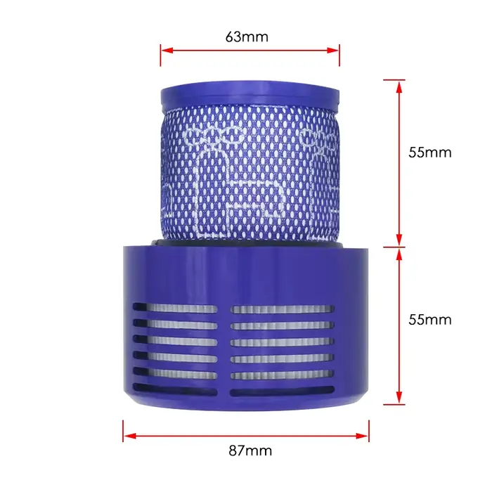 Grande unité de filtre lavable pour aspirateur sans fil Dyson V10 Sv12 Cyclone Animal Absolute Total Clean