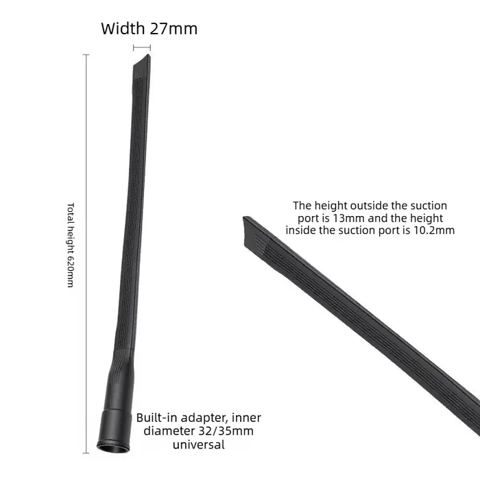 Buse longue pour aspirateur 32mm 35mm - Buse plate extensible et fine pour accessoires d'aspirateur 