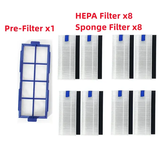 Pré-filtre HEPA pour aspirateur robot Tefal Rowenta Explorer/ x-plorer série 20 40 50 75
