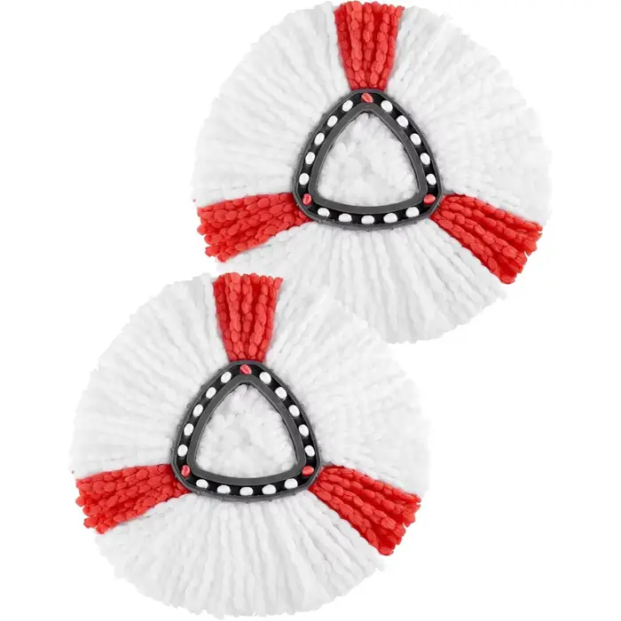 Balai Serpillère Microfibre Remplacement Compatible avec Vileda 2 en 1 Vadrouille Turbo Serpillère R