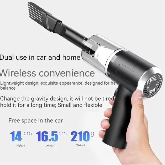 Aspirateur de voiture 120000 PA – Machine de nettoyage puissante pour voitures