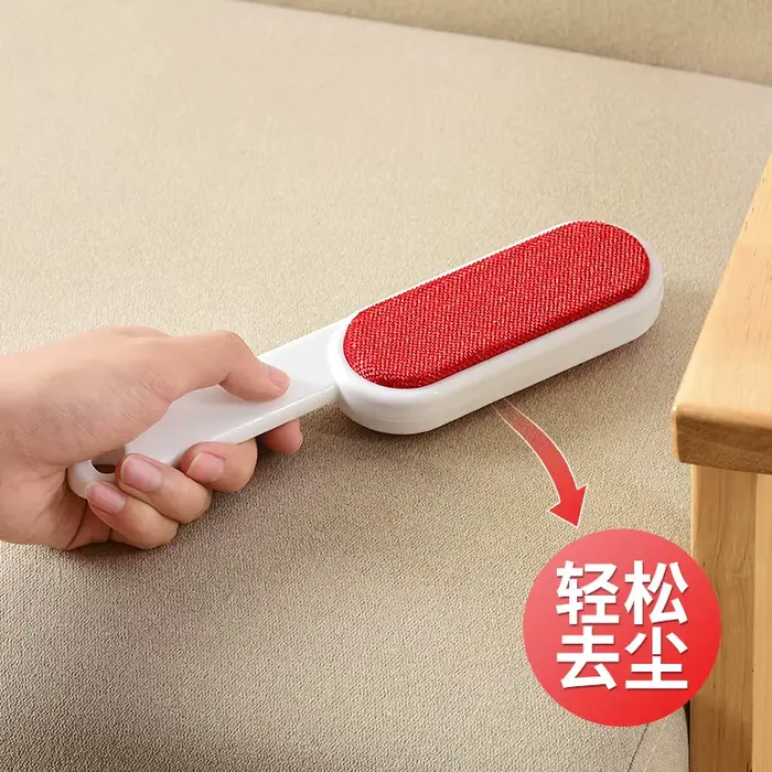 Rouleau anti-peluches autonettoyant, brosse dépoussiérante sur 2 côtés, dissolvant de poils d'animaux, pour enlever les poils de chien et de chat, du canapé, des tapis et des vêtements