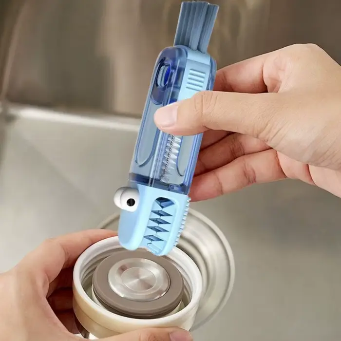 Brosse de nettoyage de couvercle de tasse 3 en 1