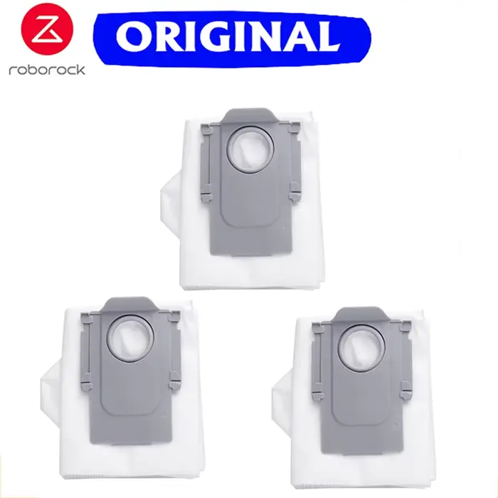 Sacs à poussière jetables pour aspirateur Roborock S8 MaxV Ultra/Qrevo Curv/Edge/Qrevo Series/Saros