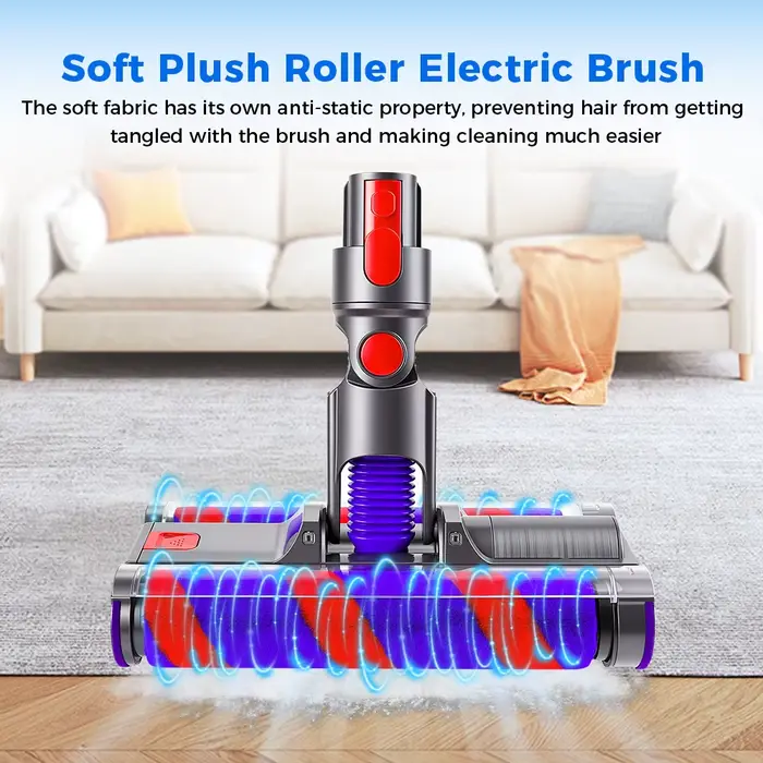 Tête de brosse électrique pour aspirateur sans fil Dyson V7 V8 V10 V11 V15