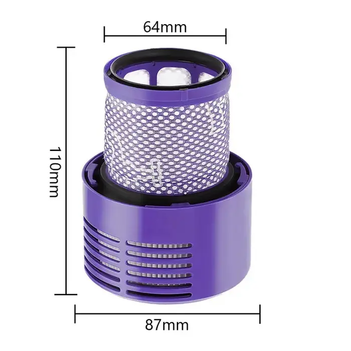 Grande unité de filtre lavable pour aspirateur sans fil Dyson V10 Sv12 Cyclone Animal