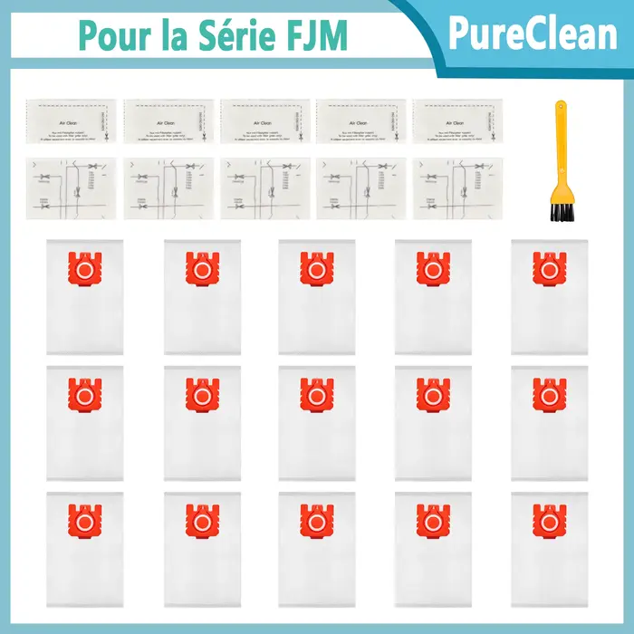 Sacs d'aspirateur FJM 3D Efficiency pour Miele Hoover Dust Bag Complete C1