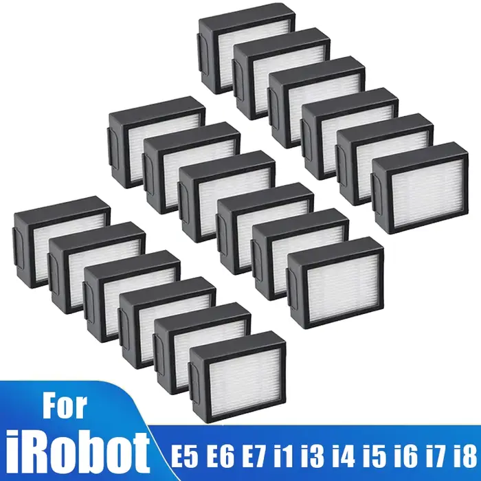 Pour iRobot Roomba evo, i,e Series:E5 E6 E7 i1 i3 i4 i5 i6 i7 i8 e, i, séries aspirateurs robots, pièces de rechange avec filtre HEPA