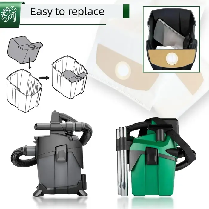 Sacs d'aspirateur pour Bosch GAS 18V-6 LS Professional, pour aspirateur sans fil Bosch PRO 18V System GAS18V-6LS