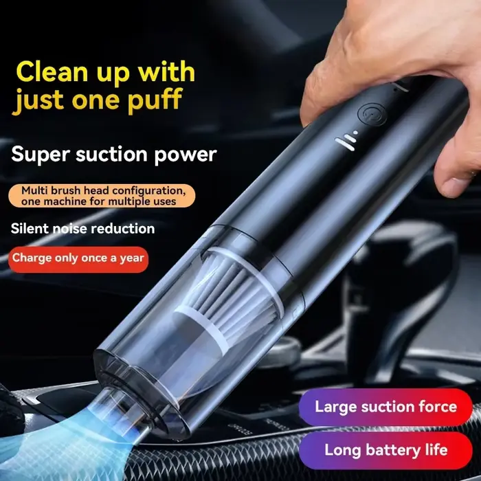 Aspirateur de voiture sans fil portatif