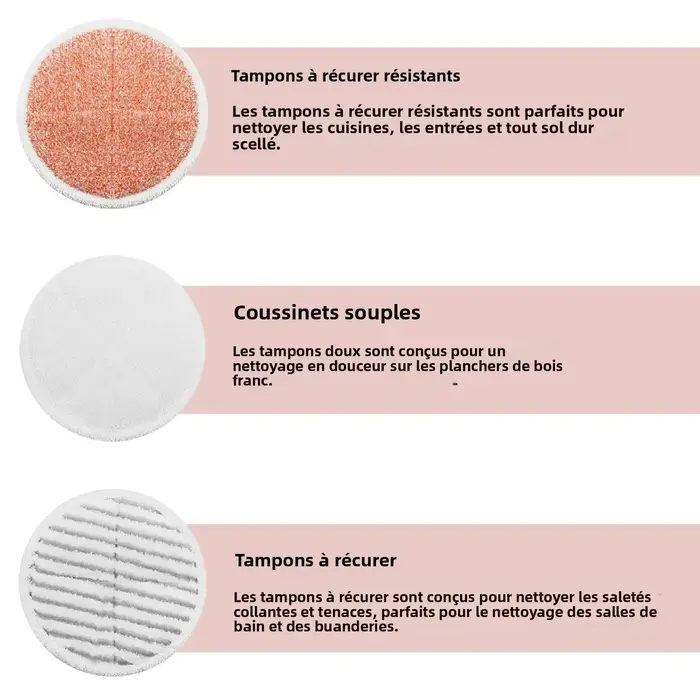 Tampons de rechange pour balai rotatif Bissell Spinwave 20399 23157 23159 2039A 2124A 20393 2039T 2039W 20391 20395 2307 2315A