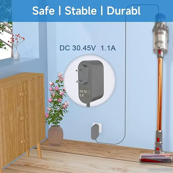 Chargeur 30.45V pour aspirateur sans fil Dyson V10 V11 V12 V15 SV12 SV14 SV15 SV16 SV20 SV22