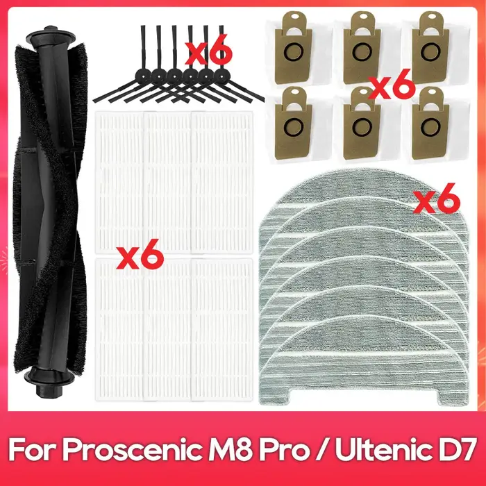 Compatible avec ( Proscenic M8 Pro / Ultenic D7 ) Pièces Accessoires Brosse principale