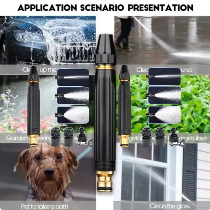 Nouvelle buse de pistolet à eau haute pression pour nettoyage de voiture
