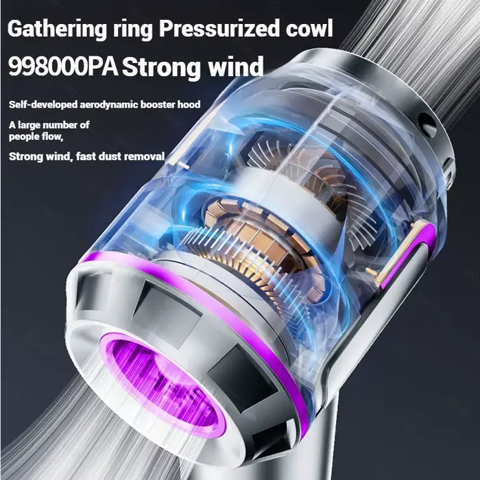 Nouveau Aspirateur de voiture 998000PA Mini sans fil puissant pour la maison ventilateur à main nettoyeur