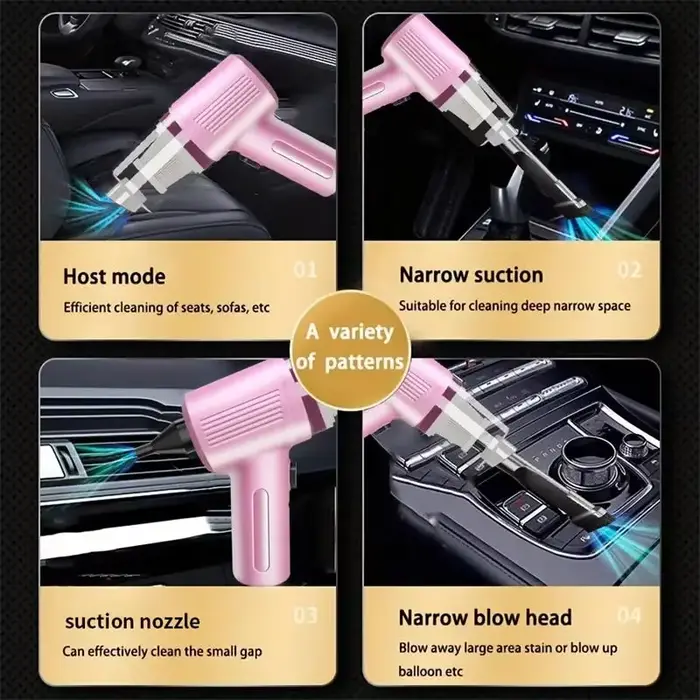 Aspirateur de voiture sans fil Portable multifonctionnel 4 en 1