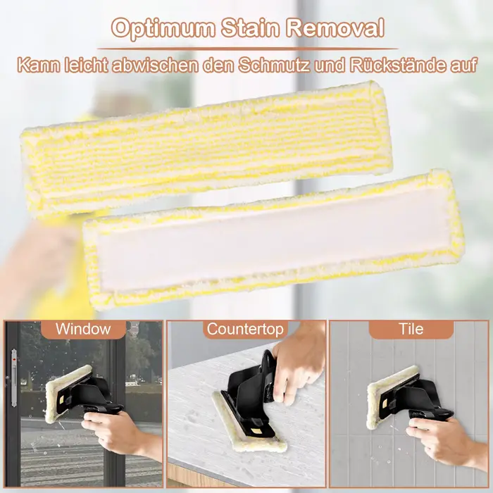 5 pièces de rechange lavables en microfibre pour nettoyeur de vitres Karcher WV2 WV5 WV6 Plus