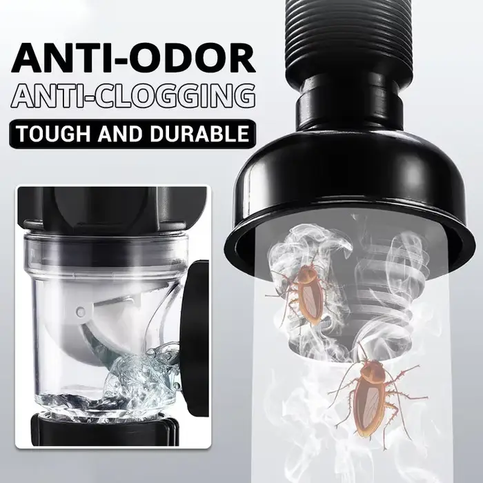 Ensemble de tuyaux de vidange Anti-odeur rabattables