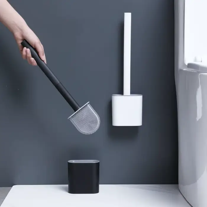 Ensemble de brosses WC en silicone